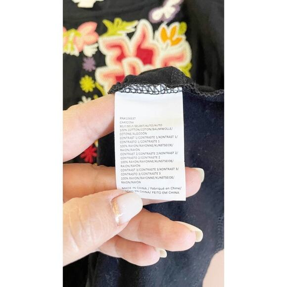 Tiny for Anthropologie Floral Embroidery Top Size Small - Picture 6 of 10